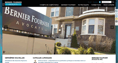 Desktop Screenshot of bernierfournieravocats.com